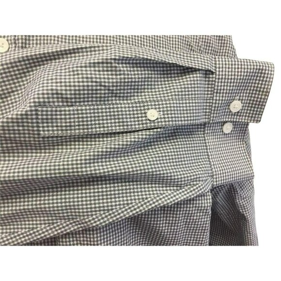 CALVIN KLEIN Mens Casual Oxford Button Shirt XL Cool Tech Grey Checker Non-Iron - Picture 10 of 10